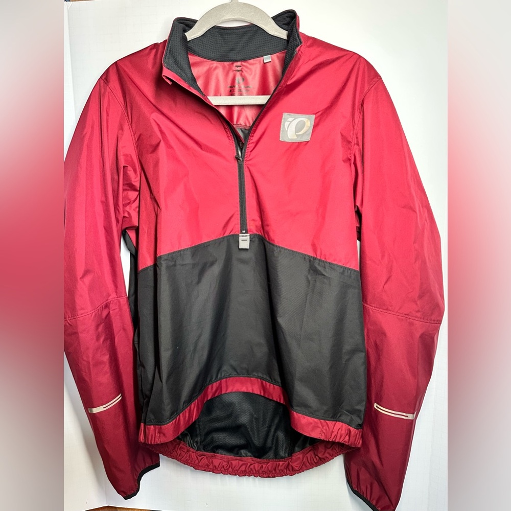 Pearl iZUMi Men's Select Barrier Pullover, Tibetan Red/Black, Medium